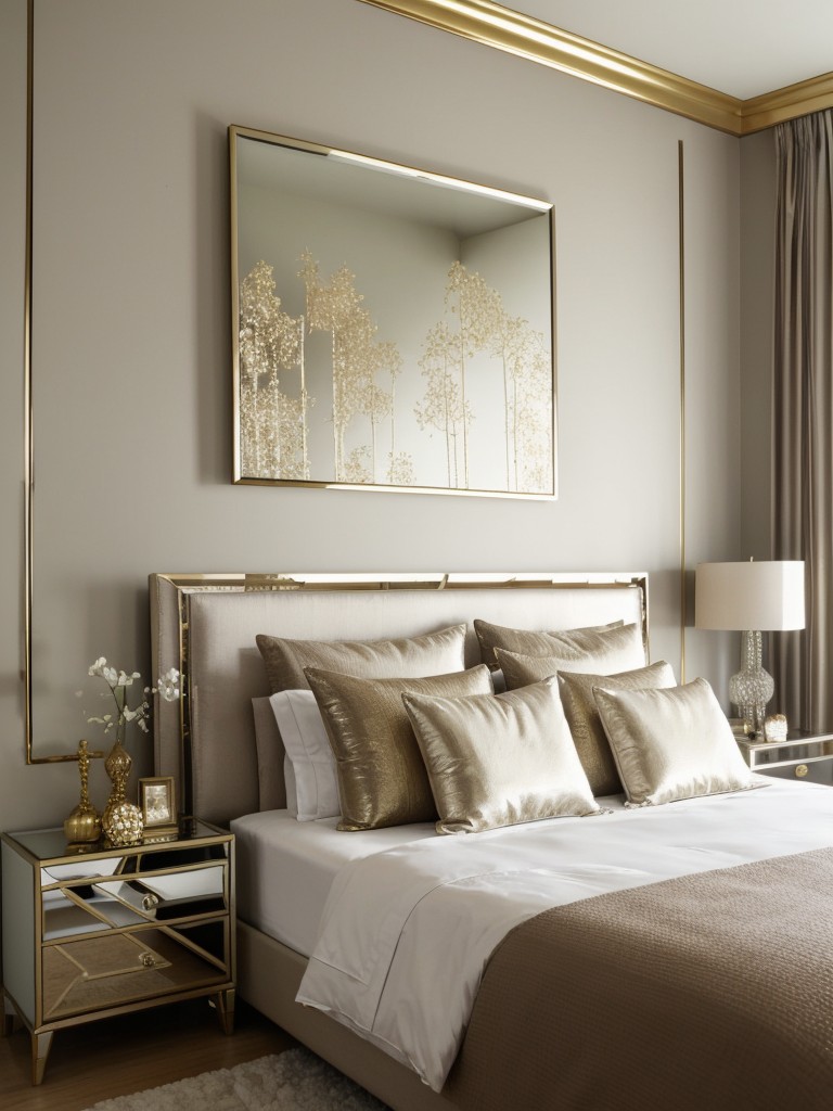 Modern Glam Decor: Transform Your Bedroom with Metallic Accents!