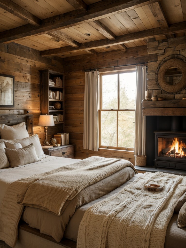 Rustic Bedroom Bliss: Cozy Wood-Burning Stove Ideas