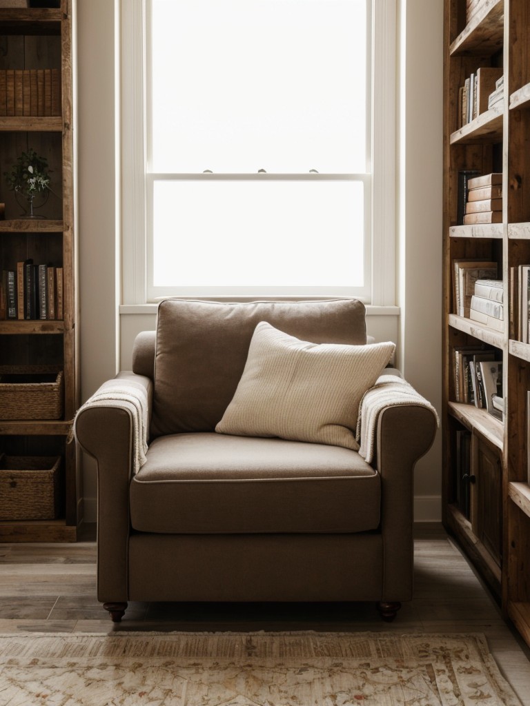 Rustic Retreat with Cozy Reading Corner