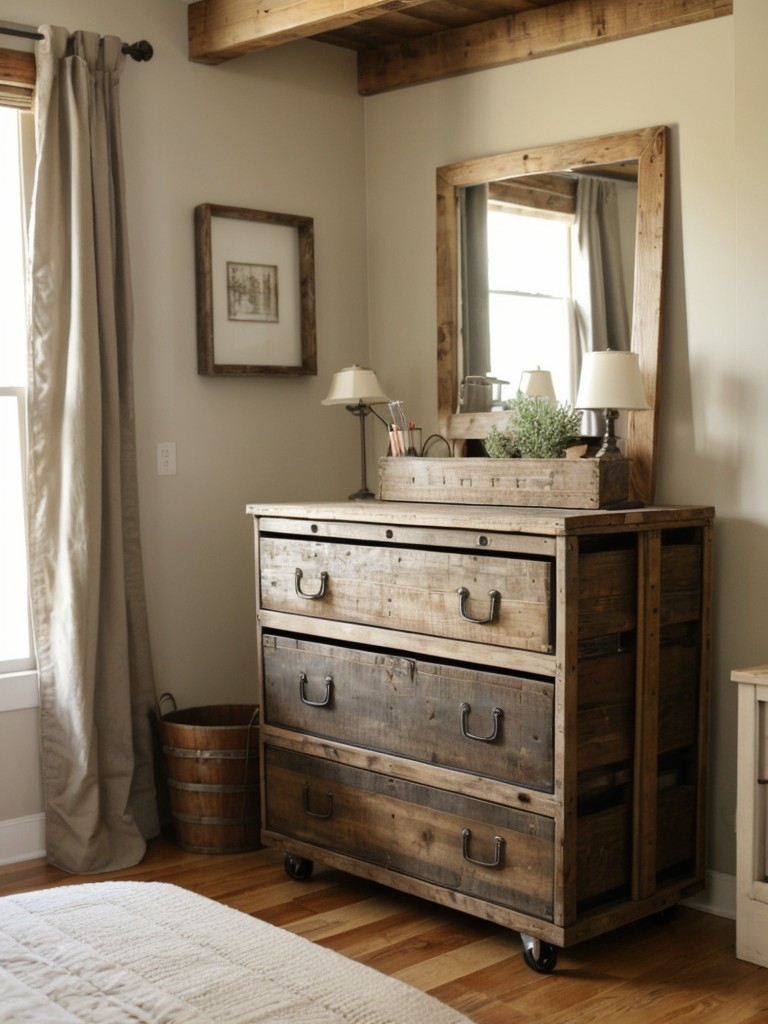 Vintage-inspired farmhouse bedroom decor for a nostalgic touch!