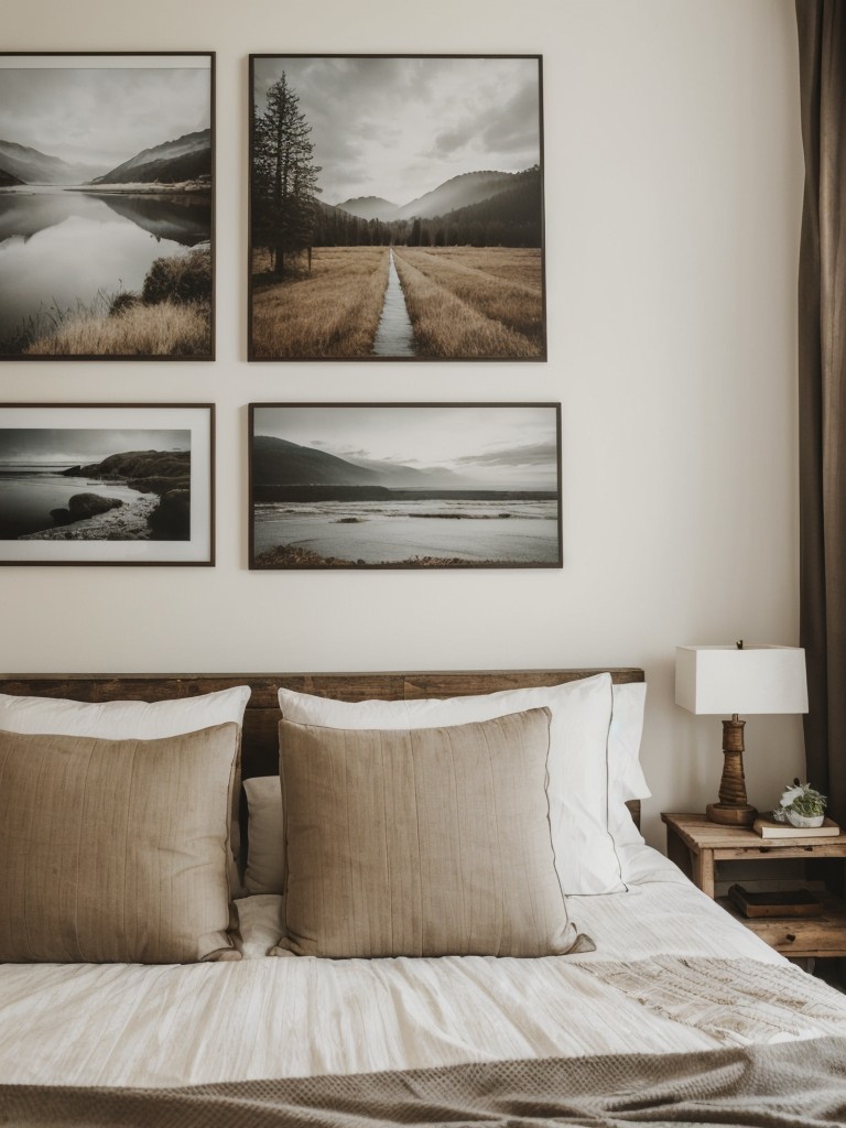 Rustic Bedroom Gallery Wall: Embrace Personal Style!