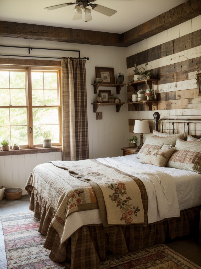 Rustic Apartment: Vintage Charm for a Cozy Bedroom