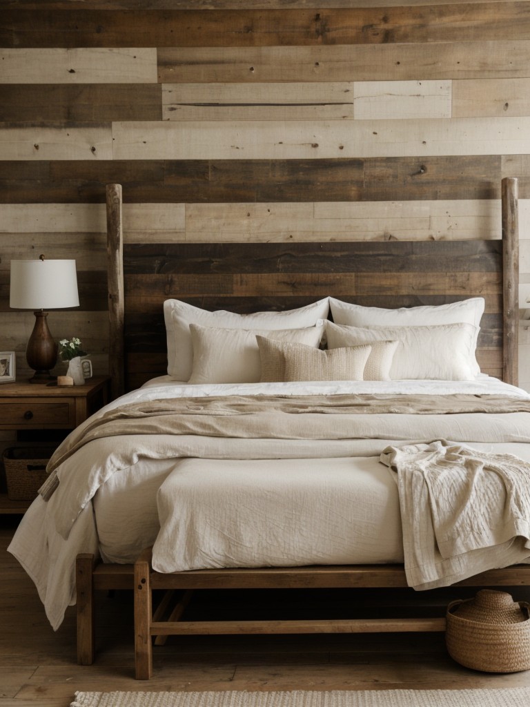 Cozy Rustic Bedroom Inspiration: Embrace Natural Textures for an Organic Retreat!