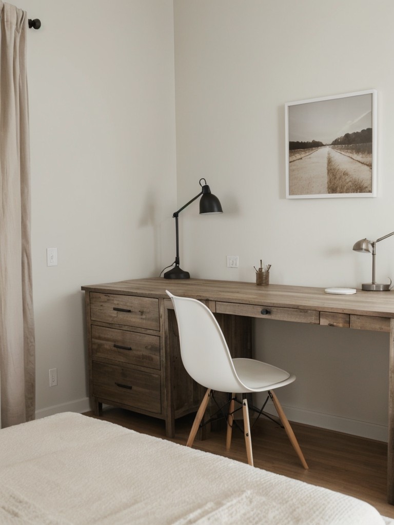 Minimalist Rustic Bedroom Decor for a Calm & Clutter-Free Apartment