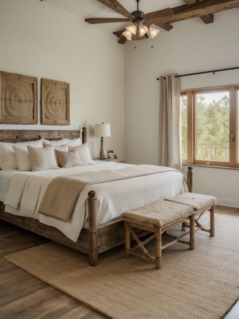 Cozy Rustic Bedroom Vibes: Elevate with a Natural Fiber Area Rug