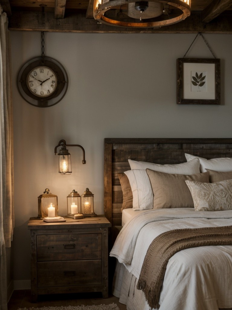 Cozy Rustic Bedroom Lighting Ideas for Your Apartment