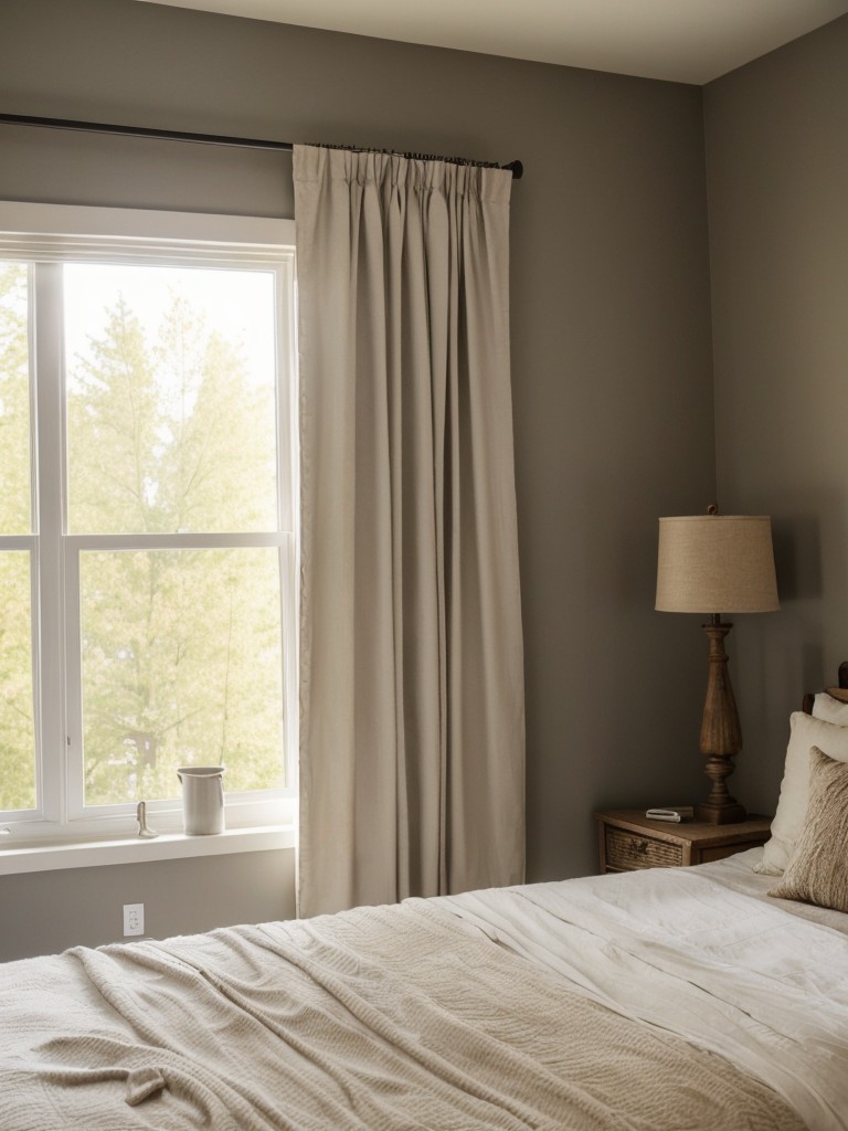 Cozy Rustic Bedroom Vibes: Let Natural Light Shine!