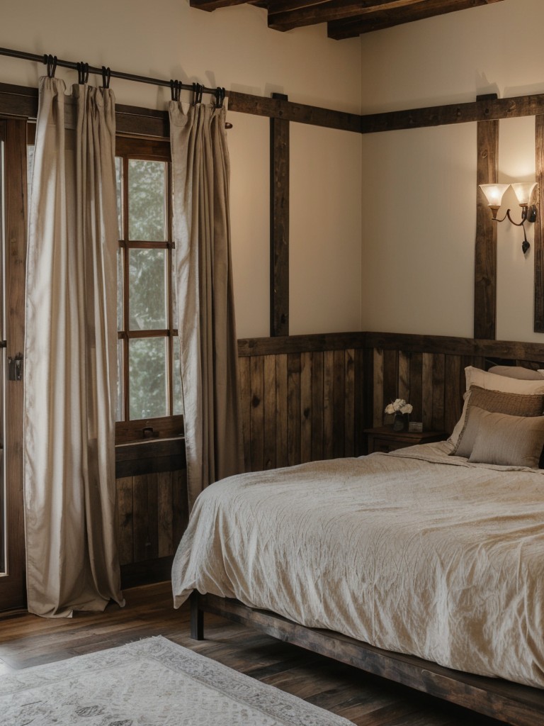 Cozy up your apartment with rustic bedroom decor!