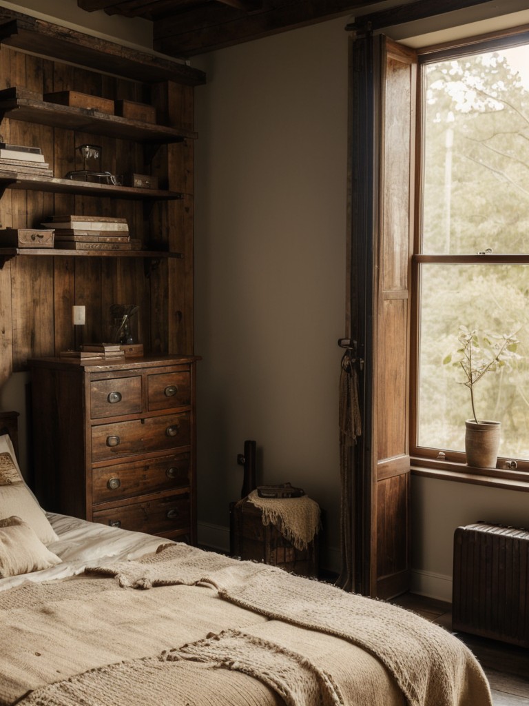 Rustic Apartment Vibes: Cozy up with Vintage Bedroom Decor!