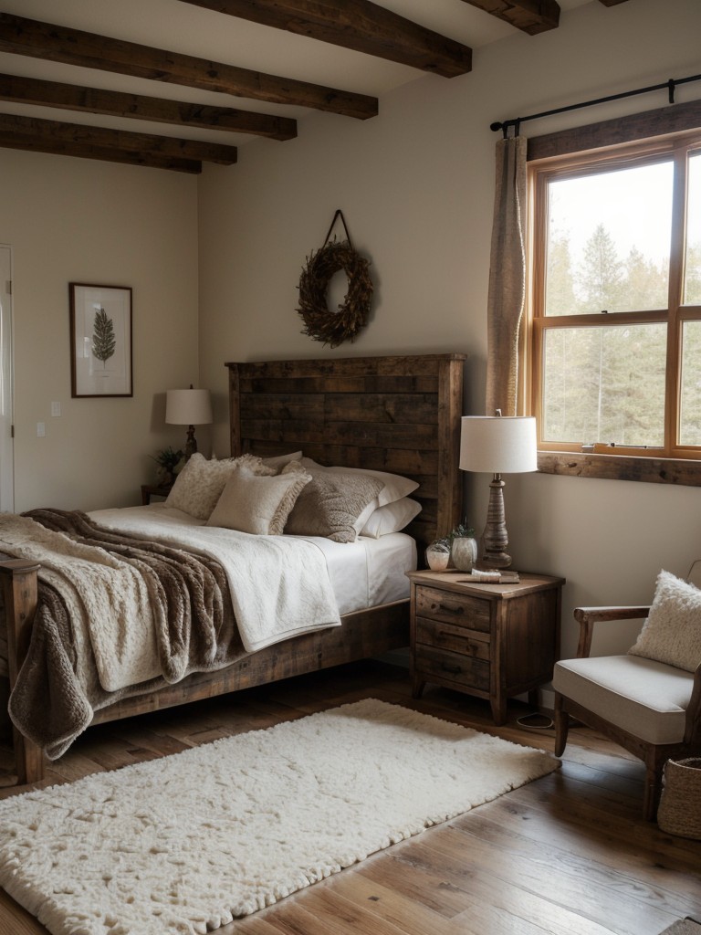 Cozy Up Your Apartment with Rustic Chic Bedroom Decor