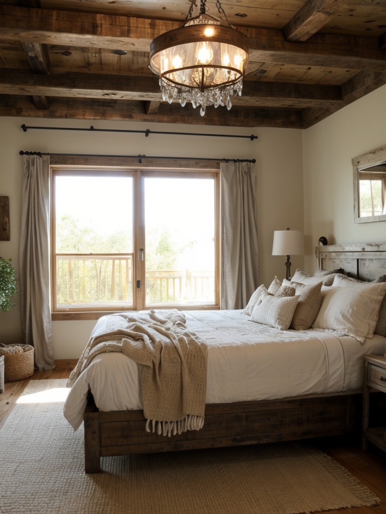 Elegant Rustic Chic Bedroom Decor: Vintage Lighting Ideas