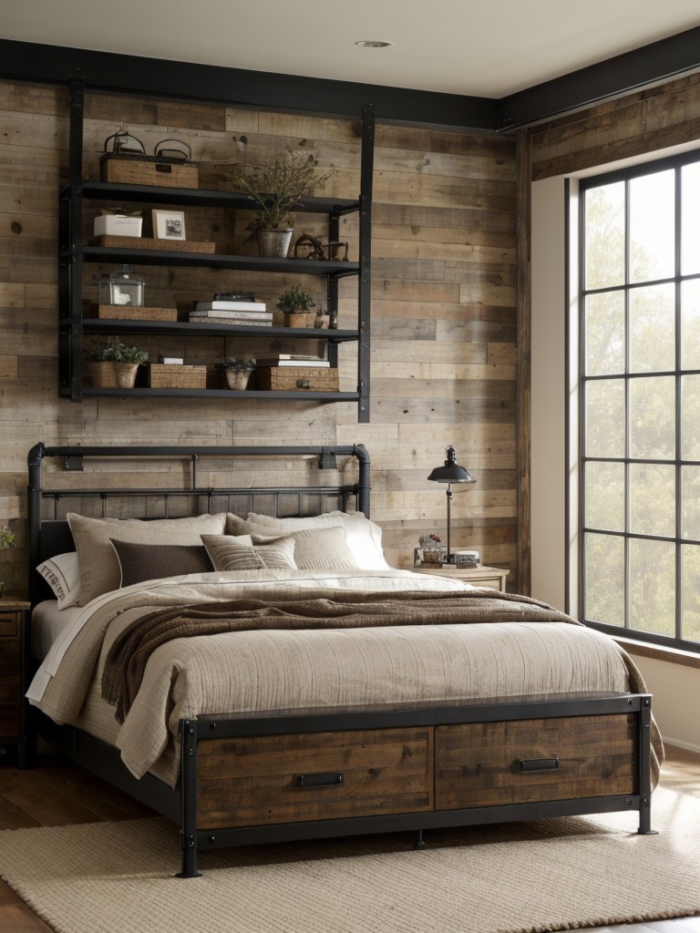 Rustic Chic Apartment: Industrial Touches for Your Bedroom