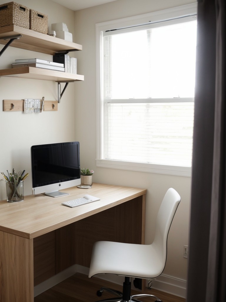 Apt-Style Bedroom: Boost Functionality with a Minimalist Workspace!