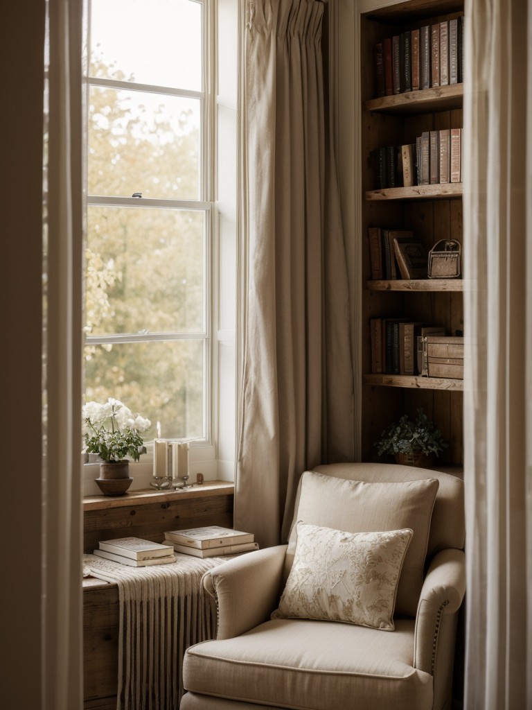 Cozy Reading Nook: Transform Your Bedroom into a Romantic Rustic Retreat!