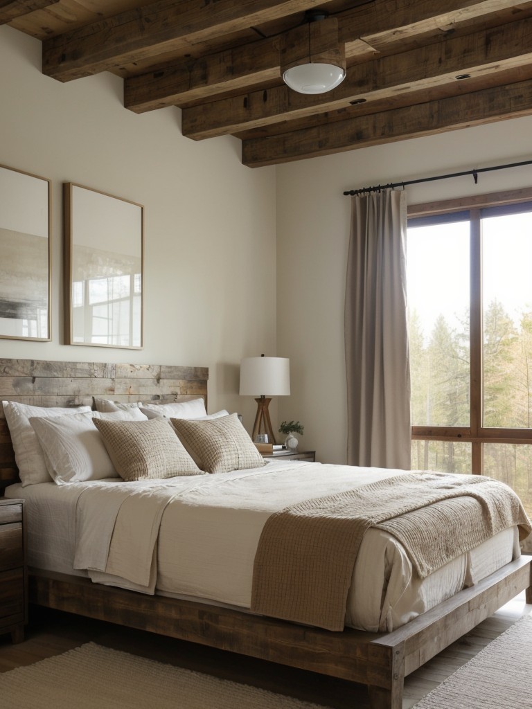 Modern meets rustic for a dreamy bedroom retreat