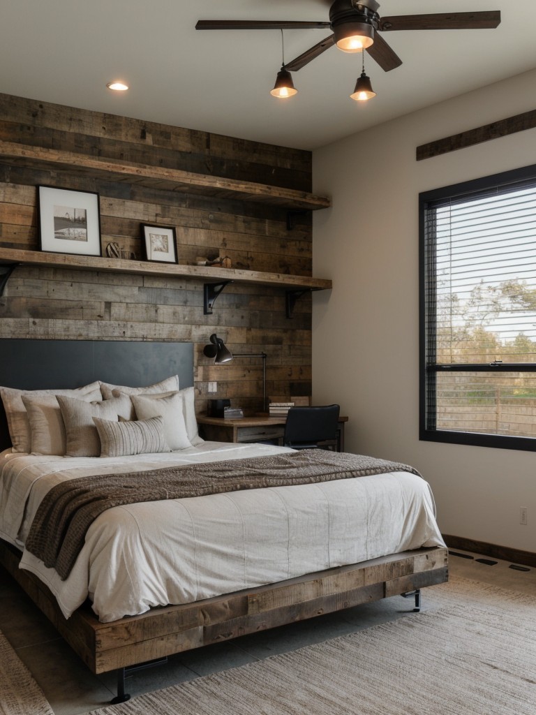 Rustic meets modern: Inspiring apartment bedroom decor ideas!