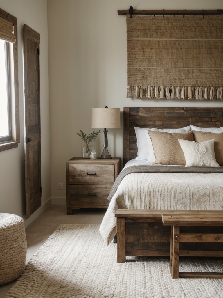 Rustic meets modern in stunning bedroom design