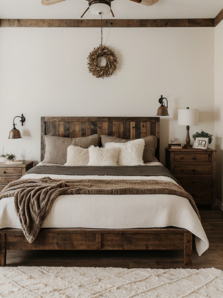 Cozy Modern Rustic Bedroom Decor Ideas.