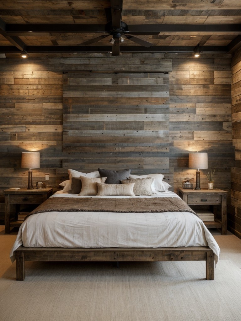 Rustic Bedroom Makeover: Transform Your Space with Reclaimed Wood & Brick!