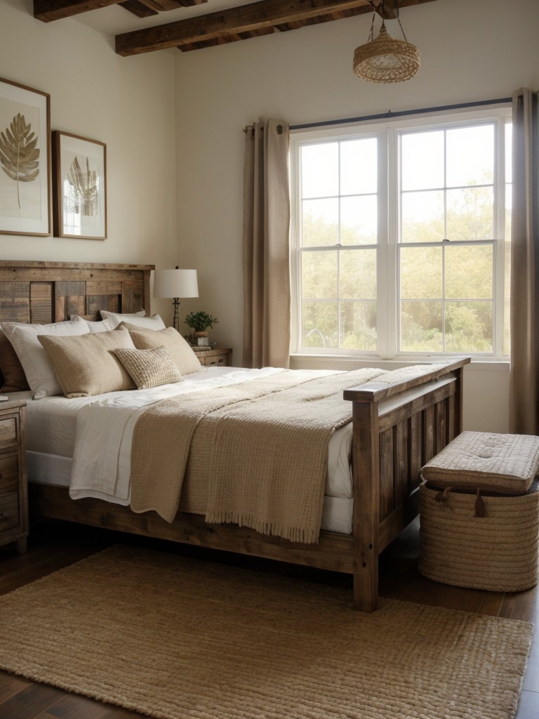 Cozy Rustic Bedroom Ideas: Transform with Natural Rugs