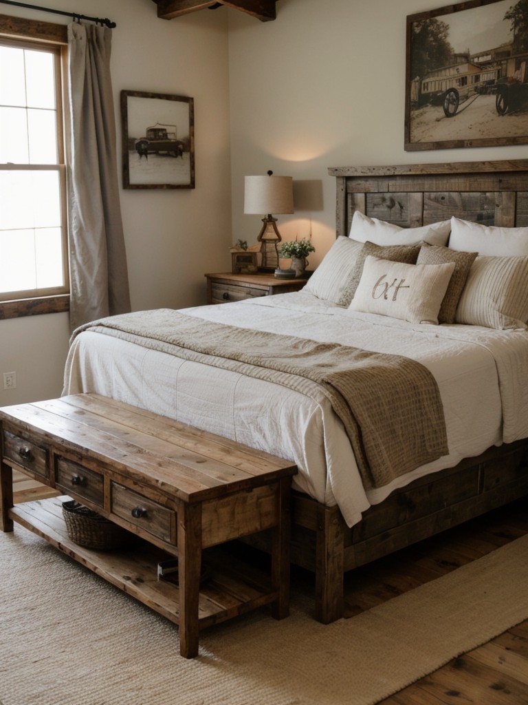 Rustic Bedroom Makeover: Transform Your Space with Vintage Charm!