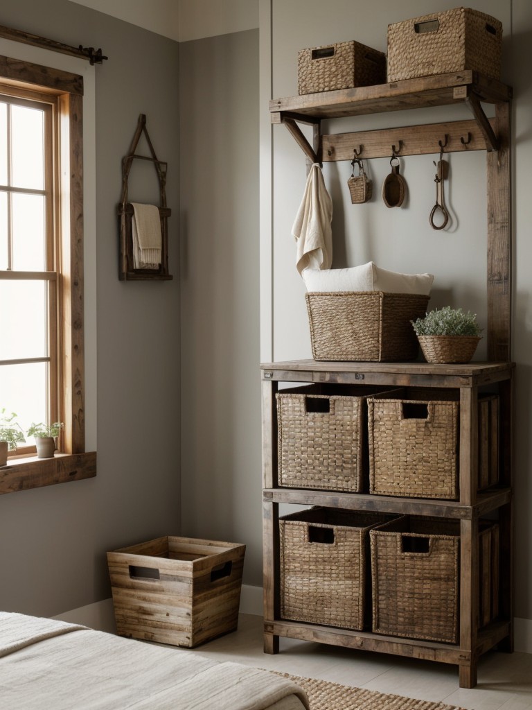 Rustic Apartment Bedrooms: Storage Solutions with a Vintage Twist!