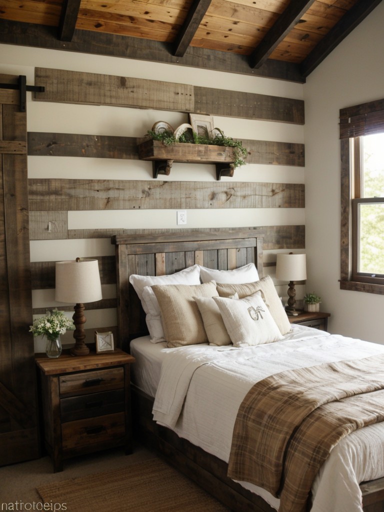 Rustic DIY Bedroom Headboard Ideas for Whimsical Apartment Makeovers