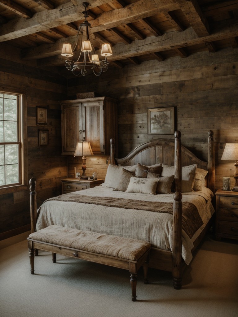 Wildly Chic: Rustic Bedroom Delight. Vintage-inspired décor transforms your apartment!