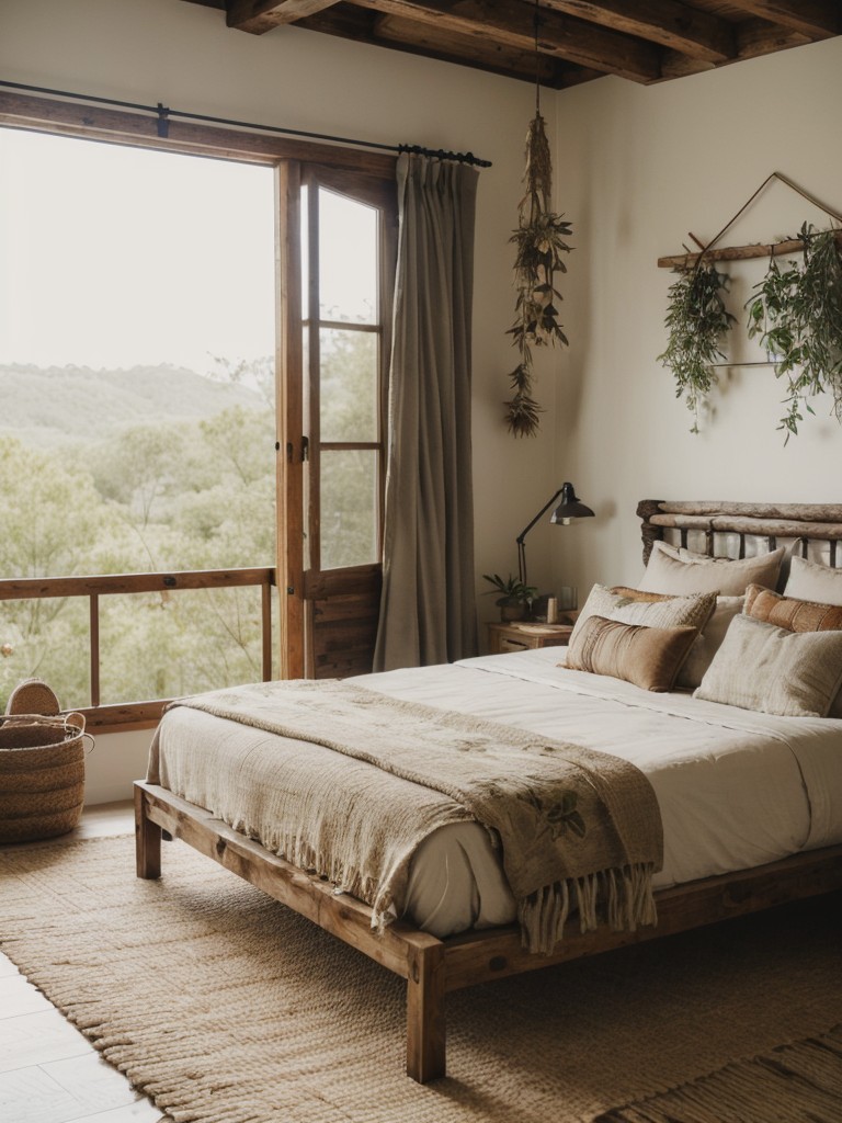 Nature-inspired Rustic Boho Apartment Bedroom Decor Ideas