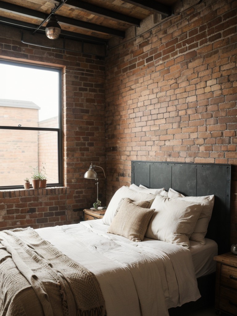 Industrial Chic Apartment: Rustic Boho Bedroom Ideas