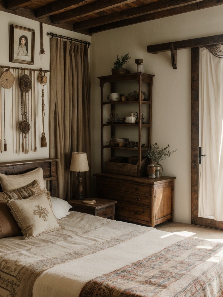 Vintage-inspired Boho Bedroom Decor Ideas for a Rustic Twist