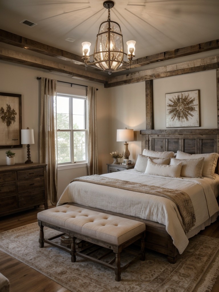 Transform Your Apartment with Rustic Glam Bedroom Decor