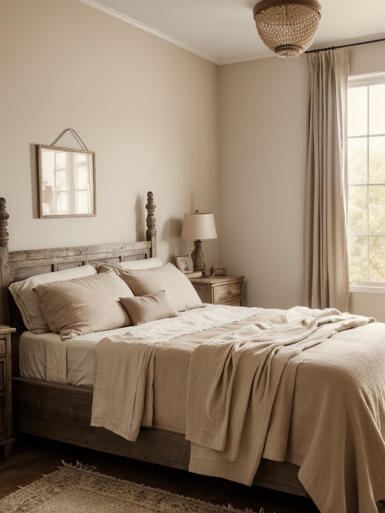 Vintage Rustic Apartment Vibes: Timeless Elegance in Soft Shades!