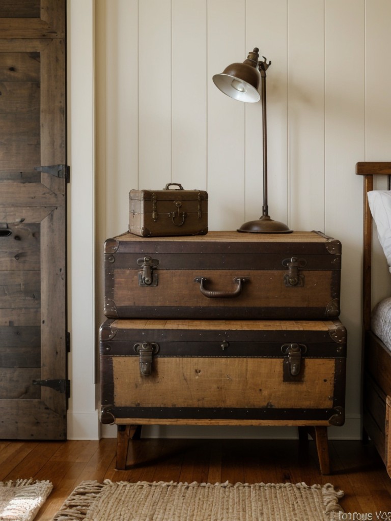 Vintage Trunk: Quirky Storage Solution & Bedside Table!