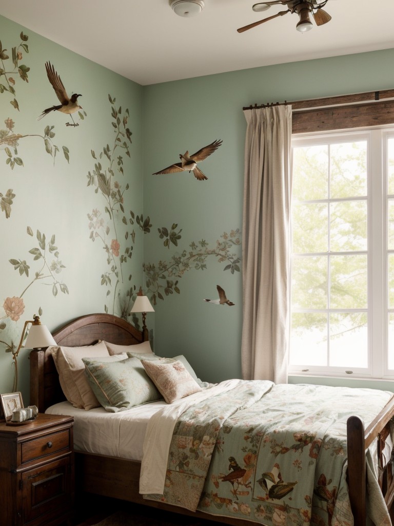 Nostalgic Rustic Vintage Bedroom Decor: Whimsical Woodland Inspiration!