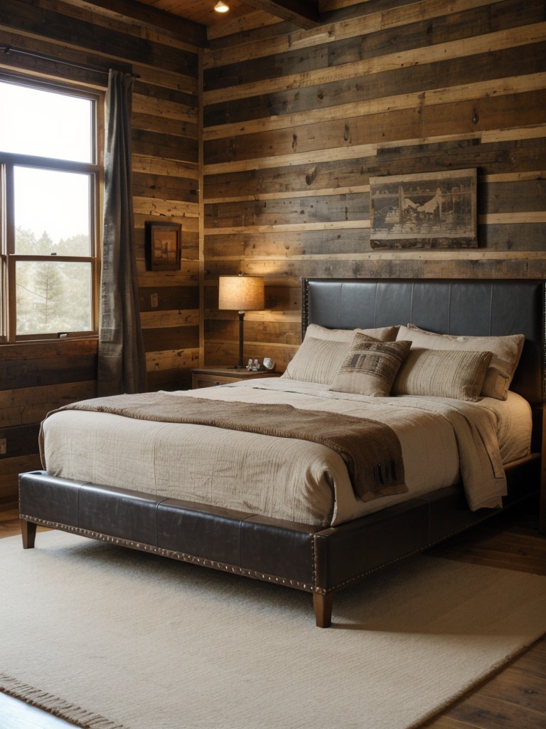 Upgrade your apartment with rustic lodge-inspired decor for a cozy retreat!