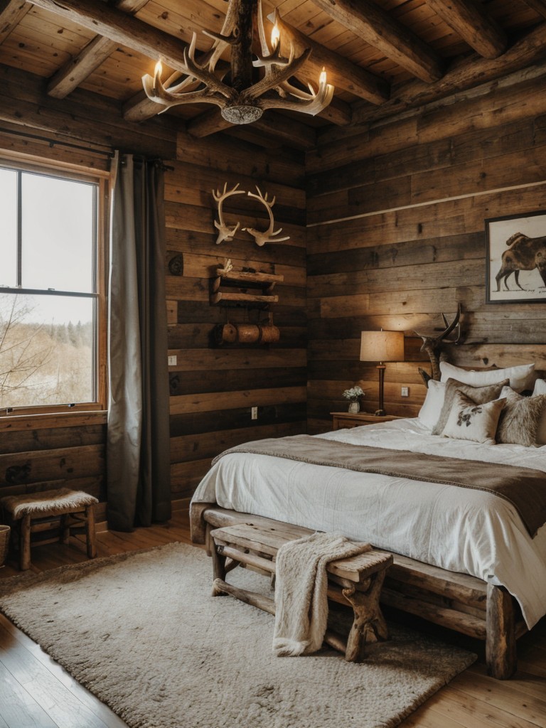 Wilderness-inspired apartment decor: rustic lodge vibes all around!