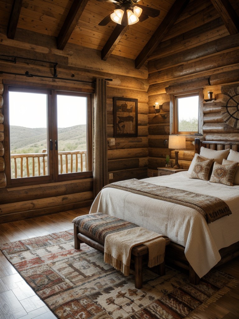 Cozy Up Your Rustic Bedroom with Native-Inspired Rugs!