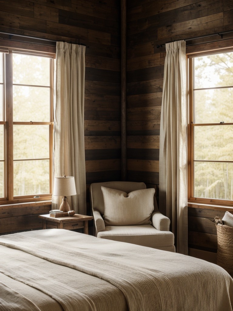 Rustic Retreat: Cozy Bedroom Decor with Natural Light