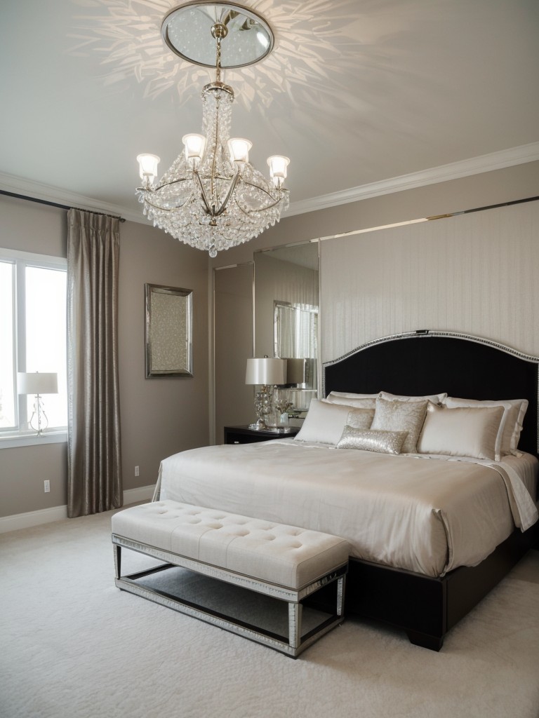 Get Glamorous! Upgrade Your Bedroom with Mirrored Furniture & Metallic Accents