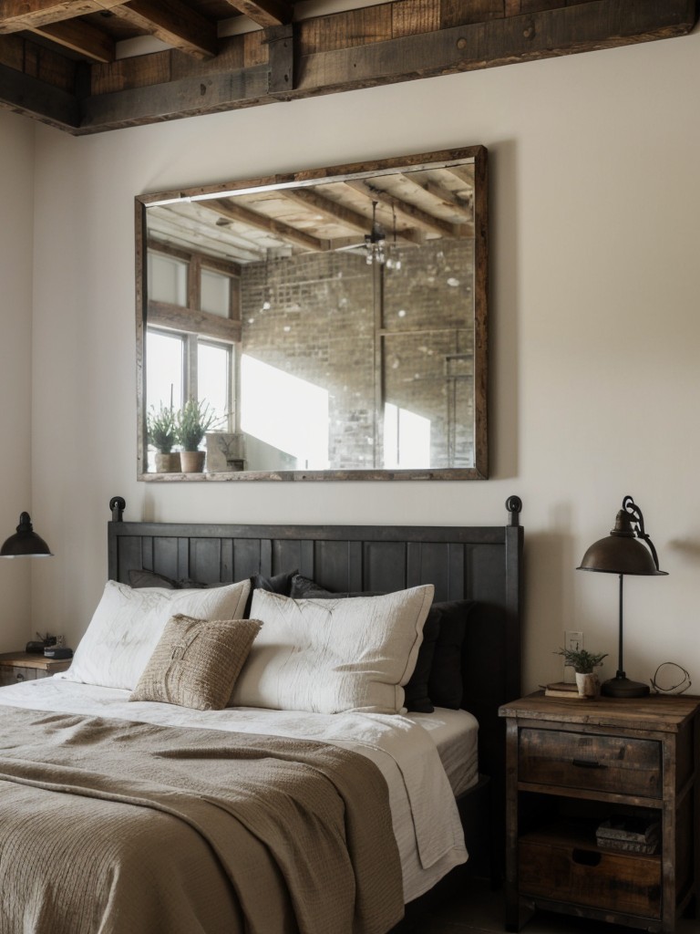 Raw & Edgy Apartment Bedroom: Rustic Industrial Inspiration!