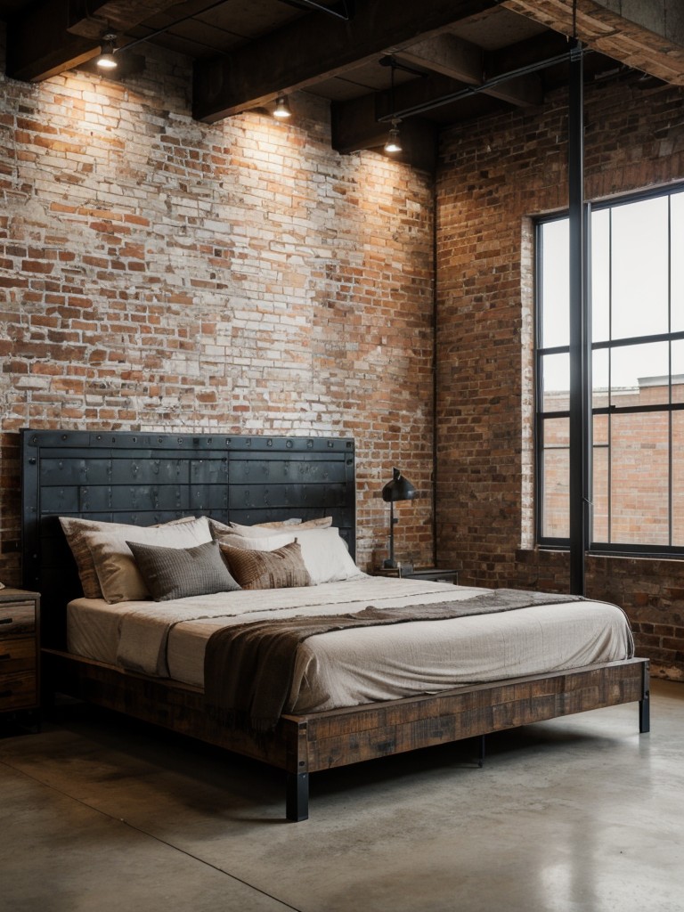 Raw & Edgy Rustic Industrial Bedroom Ideas