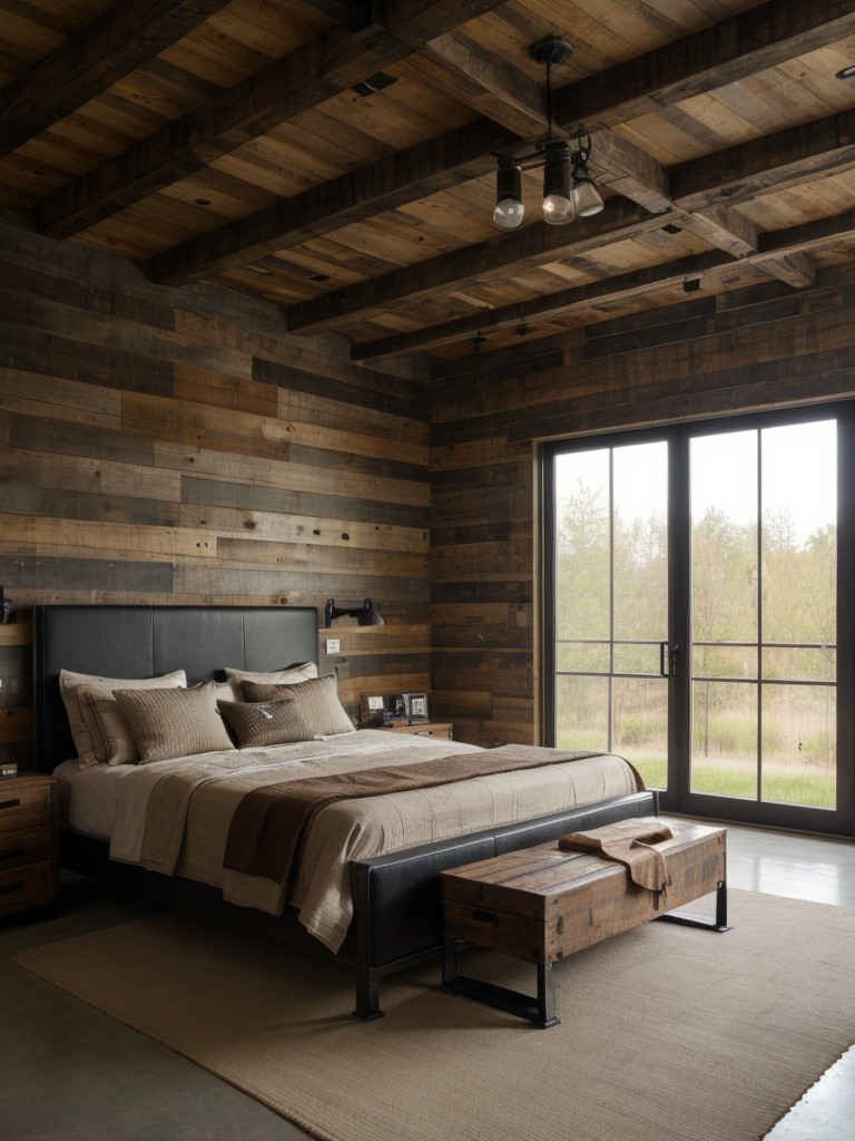 Raw & Edgy: Mix Wood, Metal & Leather for Your Rustic Industrial Bedroom