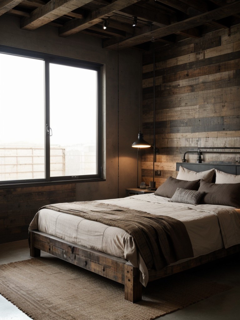 Raw & Edgy Rustic Industrial Bedroom Ideas