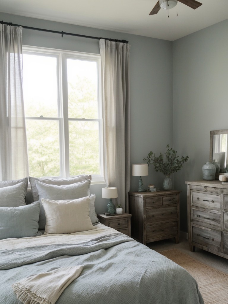 Serene Rustic Bedroom Decor: Natural & Relaxing Ambiance