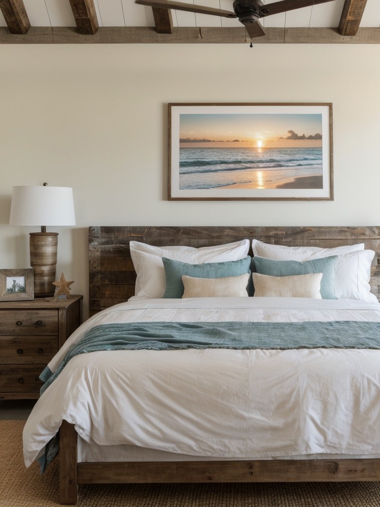 Beachy Apartment Escape: Rustic Coastal Bedroom Decor Ideas ??