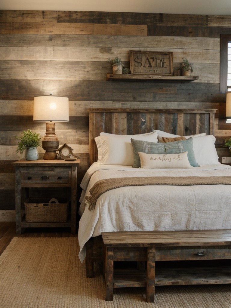 Beachy Rustic Coastal Bedroom Decor: Embrace Distressed Wood Accents!