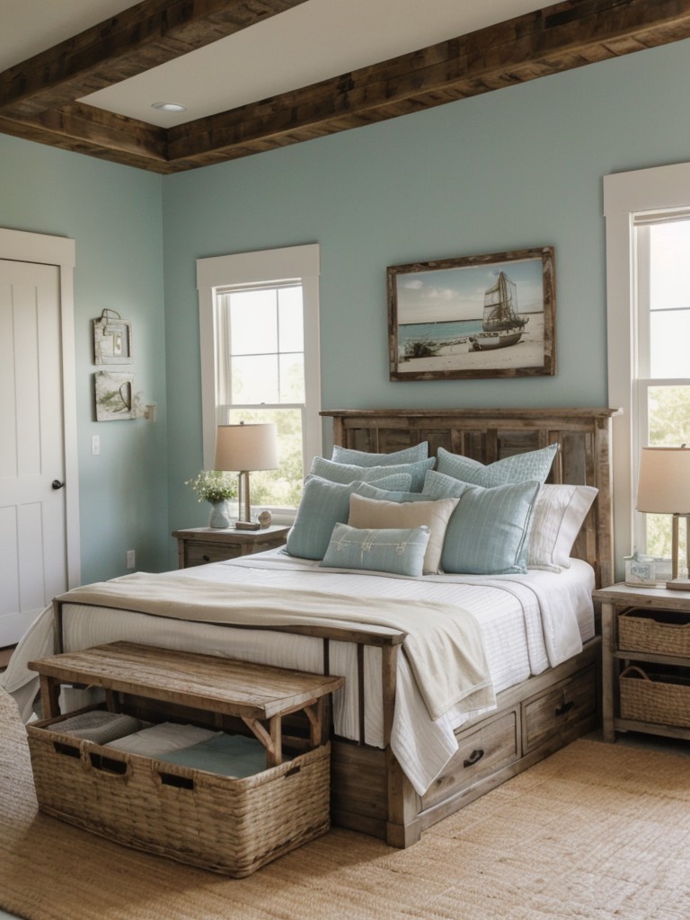 Beachy Bedroom Escape: Rustic Coastal Decor Ideas!