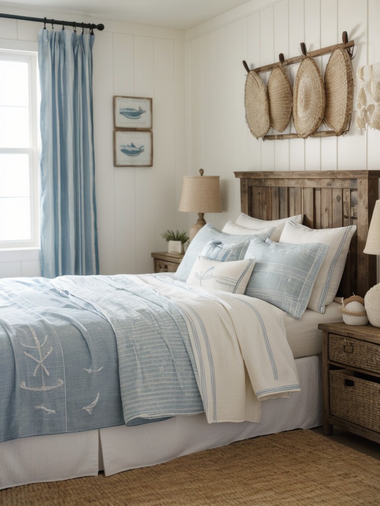 Coastal-Inspired Bedroom Escape: Rustic Beach Decor Ideas!