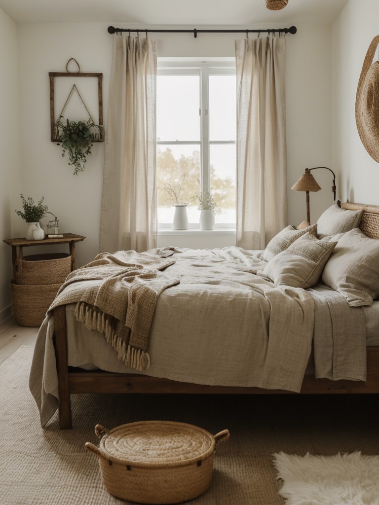 Cozy Nordic Vibes: Rustic Scandinavian Apartment Bedroom